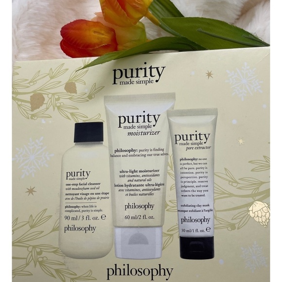 NIB PHILOSOPHY 3-Pc. Purity Made Simple Skincare Set **NEW** - Picture 2 of 3